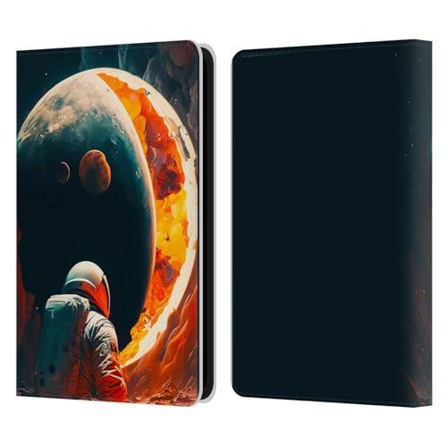 Head Case Designs Offizielle Haroulita Im Weltraum Astronaut Leder Brieftaschen Handyhülle Hülle Huelle kompatibel mit Amazon Kindle 11th Gen 6in 2022 von Head Case Designs