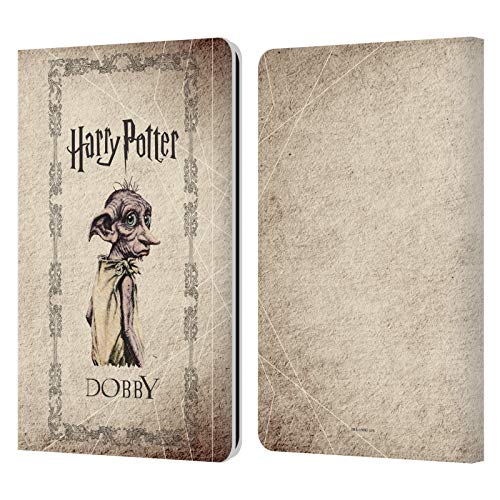 Head Case Designs Offizielle Harry Potter Dobby House Elf Geschoepf Chamber of Secrets II Leder Brieftaschen Handyhülle Hülle Huelle kompatibel mit Kindle Paperwhite 1/2 / 3 von Head Case Designs