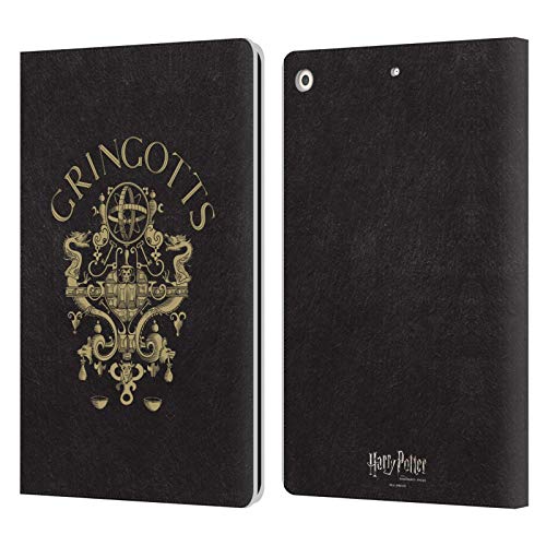 Head Case Designs Offizielle Harry Potter Gringotts Kamm Sorcerer's Stone I Leder Brieftaschen Handyhülle Hülle Huelle kompatibel mit Apple iPad 10.2 2019/2020/2021 von Head Case Designs