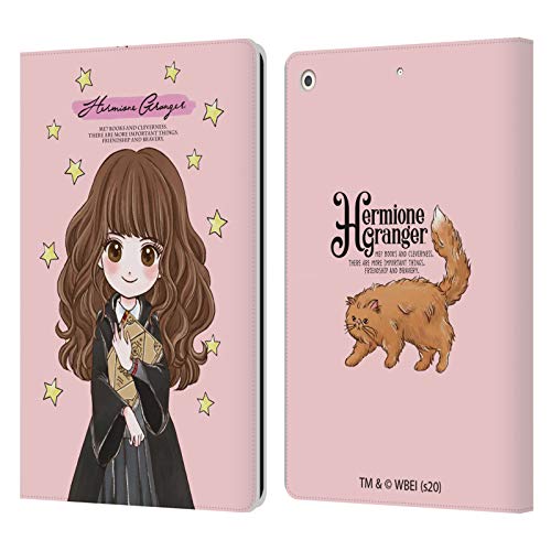Head Case Designs Offizielle Harry Potter Hermione Granger Deathly Hallows XXXVII Leder Brieftaschen Handyhülle Hülle Huelle kompatibel mit Apple iPad 10.2 2019/2020/2021 von Head Case Designs