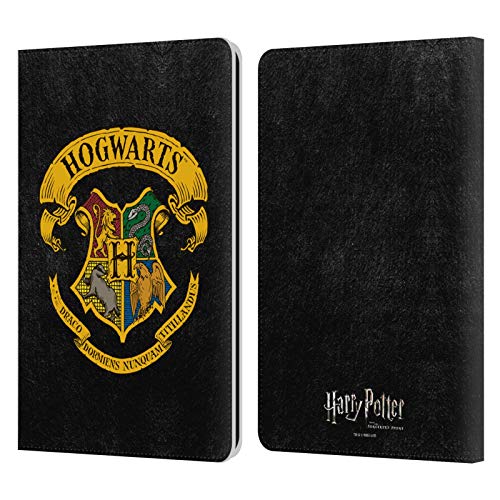 Head Case Designs Offizielle Harry Potter Hogwarts Kamm Sorcerer's Stone I Leder Brieftaschen Handyhülle Hülle Huelle kompatibel mit Kindle Paperwhite 1/2 / 3 von Head Case Designs