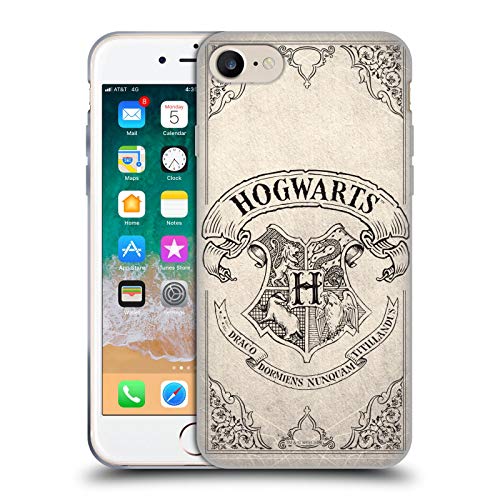 Head Case Designs Offizielle Harry Potter Hogwarts Pergament Sorcerer's Stone I Soft Gel Handyhülle Hülle kompatibel mit Apple iPhone 7/8 / SE 2020 & 2022 von Head Case Designs