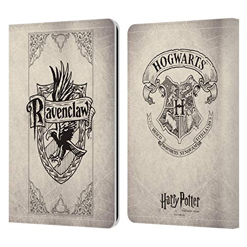 Head Case Designs Offizielle Harry Potter Ravenclaw Pergament Sorcerer's Stone I Leder Brieftaschen Handyhülle Hülle Huelle kompatibel mit Kindle Paperwhite 1/2 / 3 von Head Case Designs