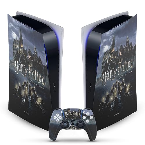 Head Case Designs Offizielle Harry Potter Schloss Grafiken Vinyl Frontplatte Haut Gaming Aufkleber Abziehbild kompatibel mit Sony Playstation 5 PS5 Digital Edition Console and DualSense Controller Head Case Designs Offizielle Harry Potter Schloss Grafiken Vinyl Frontplatte Haut Gaming Aufkleber Abziehbild kompatibel mit Sony Playstation 5 PS5 Digital Edition Console and DualSense Controller von Head Case Designs