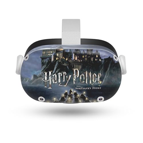 Head Case Designs Offizielle Harry Potter Schloss Grafiken Vinyl Haut Aufkleber Abziehbild Abdeckung kompatibel mit Meta Quest 2 von Head Case Designs