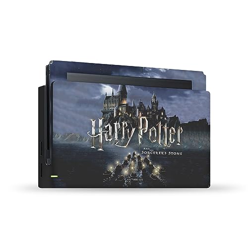 Head Case Designs Offizielle Harry Potter Schloss Grafiken Vinyl Haut Gaming Aufkleber Abziehbild Abdeckung kompatibel mit Nintendo Switch Console & Dock von Head Case Designs