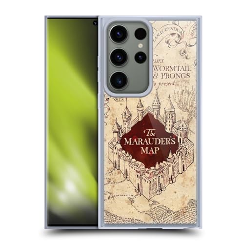 Head Case Designs Offizielle Harry Potter The Marauder's Map Prisoner of Azkaban II Soft Gel Handyhülle Hülle kompatibel mit Samsung Galaxy S23 Ultra 5G von Head Case Designs
