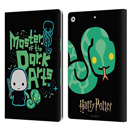 Head Case Designs Offizielle Harry Potter Voldemort Deathly Hallows I Leder Brieftaschen Handyhülle Hülle Huelle kompatibel mit Apple iPad 10.2 2019/2020/2021 von Head Case Designs