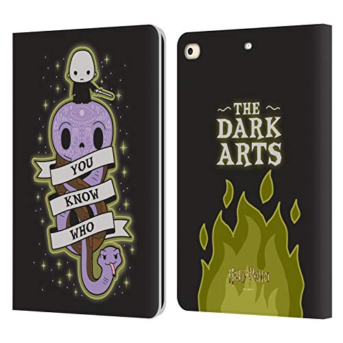 Head Case Designs Offizielle Harry Potter Voldemort Deathly Hallows III Leder Brieftaschen Handyhülle Hülle Huelle kompatibel mit Apple iPad 9.7 2017 / iPad 9.7 2018 von Head Case Designs