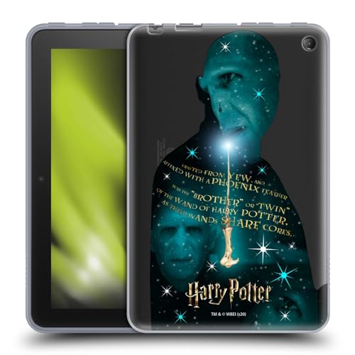 Head Case Designs Offizielle Harry Potter Voldemort Eibe Zauberstab Deathly Hallows XXXVIII Soft Gel Handyhülle Hülle kompatibel mit Amazon Fire 7 2022 von Head Case Designs