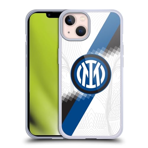 Head Case Designs Offizielle Inter Milan Away 2023/24 Wappen-Set Soft Gel Handyhülle Hülle kompatibel mit Apple iPhone 13 von Head Case Designs