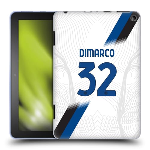 Head Case Designs Offizielle Inter Milan Federico Dimarco 2023/24 Spieler Away Kit Soft Gel Handyhülle Hülle kompatibel mit Fire HD 8/Fire HD 8 Plus 2020 von Head Case Designs