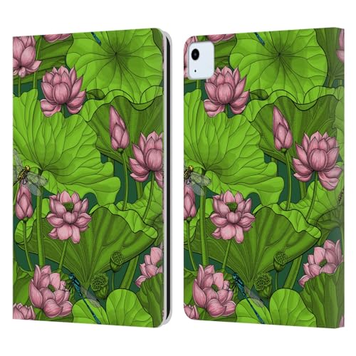 Head Case Designs Offizielle Katerina Kirilova Lotus Garten Grafiken Leder Brieftaschen Handyhülle Hülle Huelle kompatibel mit Apple iPad Air 11 2020/2022/2024 Head Case Designs Offizielle Katerina Kirilova Lotus Garten Grafiken Leder Brieftaschen Handyhülle Hülle Huelle kompatibel mit Apple iPad Air 11 2020/2022/2024 von Head Case Designs
