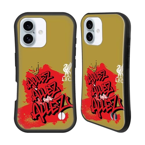 Head Case Designs Offizielle Liverpool Football Club Allez Allez Allez Weiß Graffiti-Kunst Hybride Handyhülle Hülle Huelle kompatibel mit Apple iPhone 16 Head Case Designs Offizielle Liverpool Football Club Allez Allez Allez Weiß Graffiti-Kunst Hybride Handyhülle Hülle Huelle kompatibel mit Apple iPhone 16 von Head Case Designs