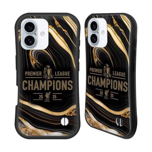 Head Case Designs Offizielle Liverpool Football Club Schwarzer Marmor Premier League Meister 2025 Hybride Handyhülle kompatibel mit Apple iPhone 16 Head Case Designs Offizielle Liverpool Football Club Schwarzer Marmor Premier League Meister 2025 Hybride Handyhülle kompatibel mit Apple iPhone 16 von Head Case Designs