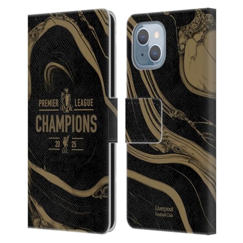Head Case Designs Offizielle Liverpool Football Club Schwarzer Marmor Premier League Meister 2025 Leder Brieftaschen Handyhülle kompatibel mit Apple iPhone 14 Head Case Designs Offizielle Liverpool Football Club Schwarzer Marmor Premier League Meister 2025 Leder Brieftaschen Handyhülle kompatibel mit Apple iPhone 14 von Head Case Designs