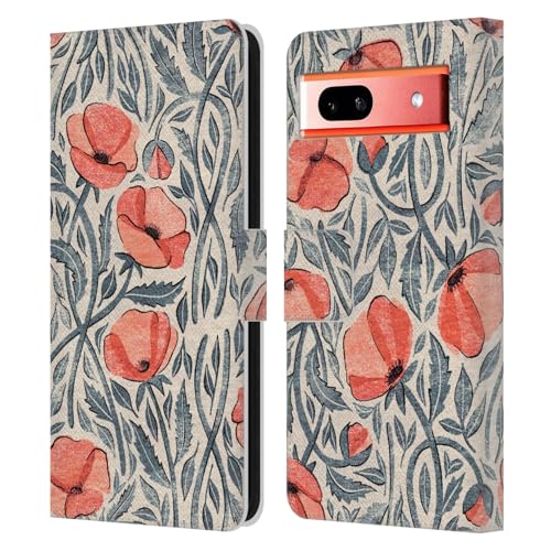 Head Case Designs Offizielle Micklyn Le Feuvre Pfirsichfarbene Korallenrote Verstreute Mohnblumen Flora Und Fauna Leder Brieftaschen Handyhülle Hülle Huelle kompatibel mit Google Pixel 7a Head Case Designs Offizielle Micklyn Le Feuvre Pfirsichfarbene Korallenrote Verstreute Mohnblumen Flora Und Fauna Leder Brieftaschen Handyhülle Hülle Huelle kompatibel mit Google Pixel 7a von Head Case Designs