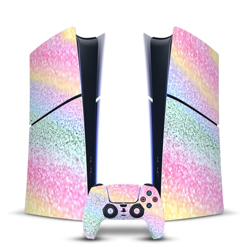 Head Case Designs Offizielle Monika Strigel Unicorn Rainbow Kunst Mix Vinyl Haut Gaming Aufkleber Abziehbild kompatibel mit Sony Playstation 5 PS5 Slim Digital Edition Console & DualSense Controller Head Case Designs Offizielle Monika Strigel Unicorn Rainbow Kunst Mix Vinyl Haut Gaming Aufkleber Abziehbild kompatibel mit Sony Playstation 5 PS5 Slim Digital Edition Console & DualSense Controller von Head Case Designs