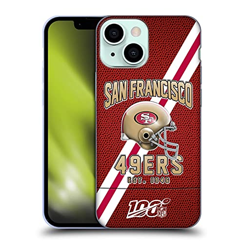 Head Case Designs Offizielle NFL Football Streifen San Francisco 49ers Logo Art Soft Gel Handyhülle Hülle kompatibel mit Apple iPhone 13 Mini von Head Case Designs