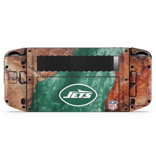 Head Case Designs Offizielle NFL Holz & Harze New York Jets Vinyl Haut Aufkleber Abziehbild Abdeckung kompatibel mit Lenovo Legion Go von Head Case Designs