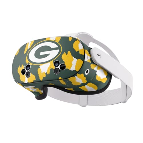 Head Case Designs Offizielle NFL Leopard Green Bay Packers Vinyl Haut Aufkleber Abziehbild Abdeckung kompatibel mit Meta Quest 3S Head Case Designs Offizielle NFL Leopard Green Bay Packers Vinyl Haut Aufkleber Abziehbild Abdeckung kompatibel mit Meta Quest 3S von Head Case Designs