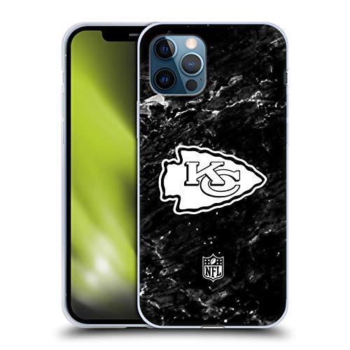 Head Case Designs Offizielle NFL Marmor Kansas City Chiefs Artwork Soft Gel Handyhülle Hülle kompatibel mit Apple iPhone 12 / iPhone 12 Pro von Head Case Designs