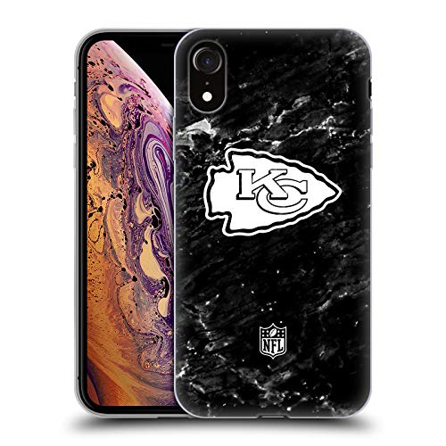 Head Case Designs Offizielle NFL Marmor Kansas City Chiefs Artwork Soft Gel Handyhülle Hülle kompatibel mit Apple iPhone XR von Head Case Designs
