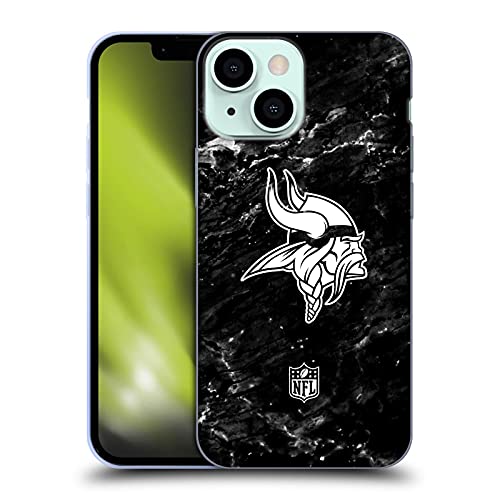 Head Case Designs Offizielle NFL Marmor Minnesota Vikings Artwork Soft Gel Handyhülle Hülle kompatibel mit Apple iPhone 13 Mini von Head Case Designs