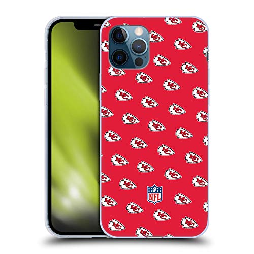 Head Case Designs Offizielle NFL Muster Kansas City Chiefs Artwork Soft Gel Handyhülle Hülle kompatibel mit Apple iPhone 12 / iPhone 12 Pro von Head Case Designs