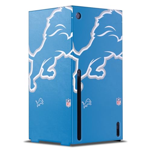 Head Case Designs Offizielle NFL Übergroß Detroit Lions Spielekonsolen Wickeln kompatibel mit Xbox Series X von Head Case Designs
