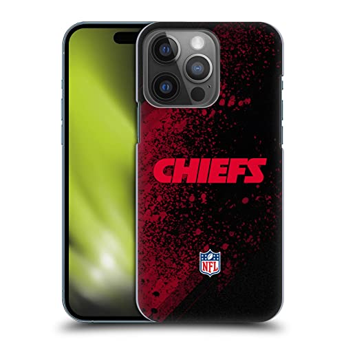 Head Case Designs Offizielle NFL Unschärfe Kansas City Chiefs Logo Harte Rueckseiten Handyhülle Hülle Huelle kompatibel mit Apple iPhone 14 Pro von Head Case Designs