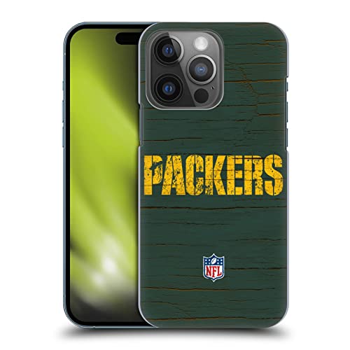 Head Case Designs Offizielle NFL Verzweifelter Look Green Bay Packers Logo Harte Rueckseiten Handyhülle Hülle Huelle kompatibel mit Apple iPhone 14 Pro von Head Case Designs
