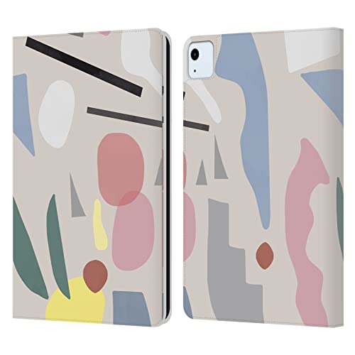 Head Case Designs Offizielle Ninola Pastell-Formen Bunt Abstrakt Leder Brieftaschen Handyhülle Hülle Huelle kompatibel mit Apple iPad Air 2020/2022 von Head Case Designs