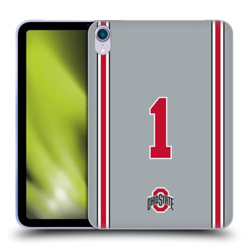 Head Case Designs Offizielle Ohio State University Fußball Alternativ Trikot Soft Gel Handyhülle kompatibel mit Apple iPad Mini (2021/2024) von Head Case Designs