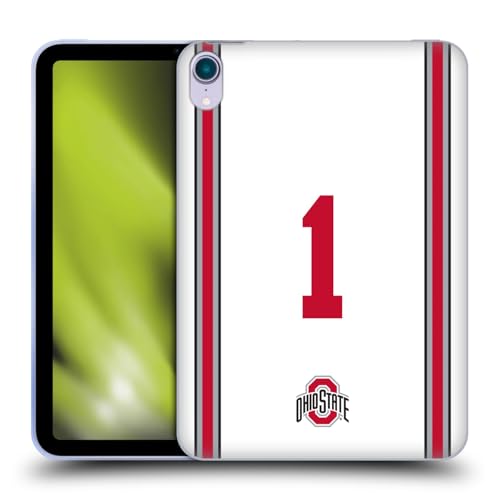 Head Case Designs Offizielle Ohio State University Fußball Auswärts Trikot Soft Gel Handyhülle kompatibel mit Apple iPad Mini (2021/2024) von Head Case Designs