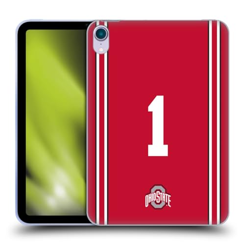 Head Case Designs Offizielle Ohio State University Fußball Heim Trikot Soft Gel Handyhülle kompatibel mit Apple iPad Mini (2021/2024) von Head Case Designs