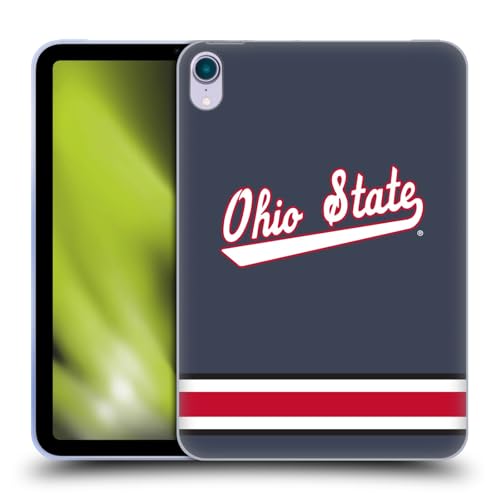 Head Case Designs Offizielle Ohio State University Hockey Outdoor Trikot Soft Gel Handyhülle kompatibel mit Apple iPad Mini (2021/2024) von Head Case Designs