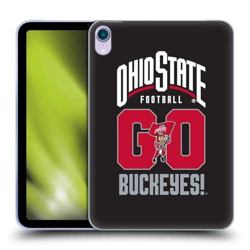 Head Case Designs Offizielle Ohio State University Los Buckeyes Fußballgrafiken Soft Gel Handyhülle kompatibel mit Apple iPad Mini (2021/2024) von Head Case Designs