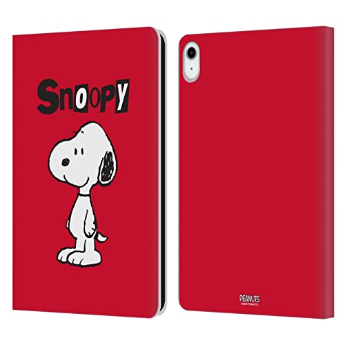Head Case Designs Offizielle Peanuts Snoopy Persöhnlichkeiten Leder Brieftaschen Handyhülle Hülle Huelle kompatibel mit Apple iPad 10.9 (2022) von Head Case Designs
