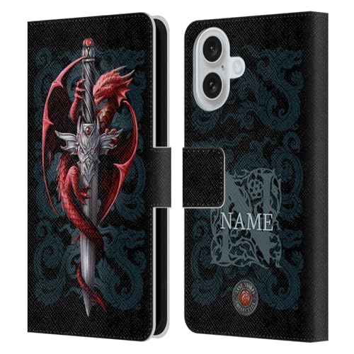 Head Case Designs Offizielle Personalisierte Individuelle Anne Stokes Dolch Kunst Leder Brieftaschen Handyhülle Hülle Huelle kompatibel mit Apple iPhone 16 Head Case Designs Offizielle Personalisierte Individuelle Anne Stokes Dolch Kunst Leder Brieftaschen Handyhülle Hülle Huelle kompatibel mit Apple iPhone 16 von Head Case Designs