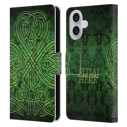 Head Case Designs Offizielle Personalisierte Individuelle Brigid Ashwood Irisches Kleeblatt Name Und Initiale Leder Brieftaschen Handyhülle Hülle Huelle kompatibel mit Apple iPhone 16 Head Case Designs Offizielle Personalisierte Individuelle Brigid Ashwood Irisches Kleeblatt Name Und Initiale Leder Brieftaschen Handyhülle Hülle Huelle kompatibel mit Apple iPhone 16 von Head Case Designs