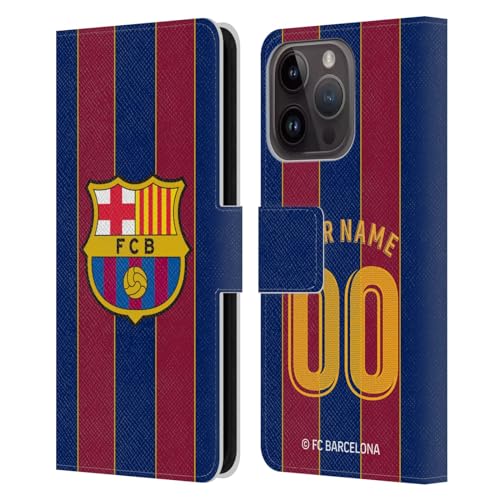 Head Case Designs Offizielle Personalisierte Individuelle FC Barcelona Home 2020/21 Kit Leder Brieftaschen Handyhülle Hülle Huelle kompatibel mit Apple iPhone 15 Pro Head Case Designs Offizielle Personalisierte Individuelle FC Barcelona Home 2020/21 Kit Leder Brieftaschen Handyhülle Hülle Huelle kompatibel mit Apple iPhone 15 Pro von Head Case Designs