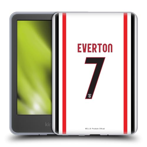 Head Case Designs Offizielle S.L. Benfica Everton Soares 2021/22 Spieler Away Kit Soft Gel Handyhülle Hülle kompatibel mit Amazon Kindle 11th Gen 6in 2022 von Head Case Designs