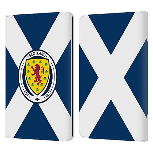 Head Case Designs Offizielle Scotland National Football Team Schottland Fahne Logo 2 Leder Brieftaschen Handyhülle Hülle Huelle kompatibel mit Kindle Paperwhite 1/2 / 3 von Head Case Designs