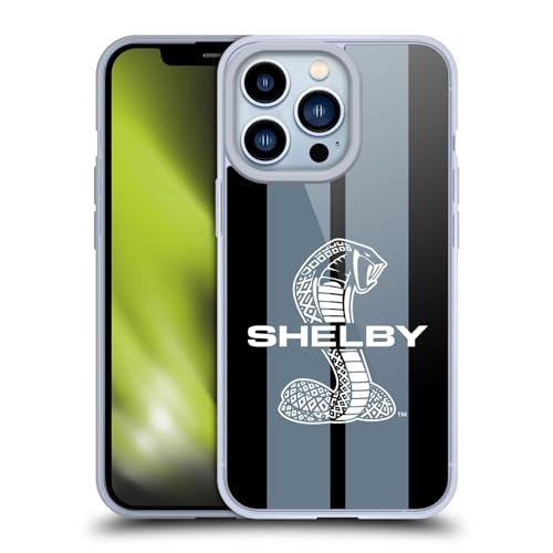 Head Case Designs Offizielle Shelby Grau Autografiken Gelhülle [Militärischer Schutzgrad] Kompatibel Mit Apple iPhone 13 Pro Und Kompatibel Mit MagSafe von Head Case Designs