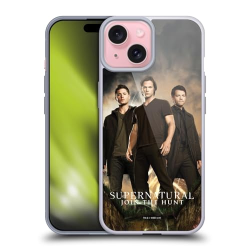 Head Case Designs Offizielle Supernatural Sam, Dean & Castiel 2 Schluessel Kunst Gel Handyhülle Hülle [Militärischer Schutzgrad] Kompatibel mit Apple iPhone 15 von Head Case Designs