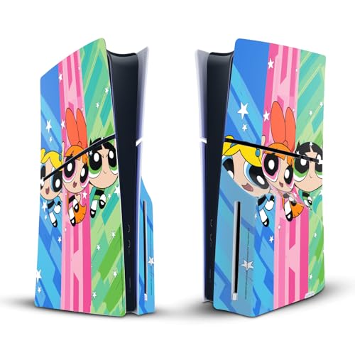 Head Case Designs Offizielle The Powerpuff Girls Gruppe Übergroße Graphics Vinyl Haut Gaming Aufkleber Abziehbild Abdeckung kompatibel mit Sony Playstation 5 PS5 Slim/Pro Disc Edition Console Head Case Designs Offizielle The Powerpuff Girls Gruppe Übergroße Graphics Vinyl Haut Gaming Aufkleber Abziehbild Abdeckung kompatibel mit Sony Playstation 5 PS5 Slim/Pro Disc Edition Console von Head Case Designs