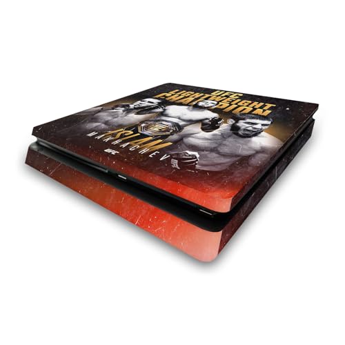 Head Case Designs Offizielle UFC Meister Islam Makhachev Vinyl Haut Gaming Aufkleber Abziehbild Abdeckung kompatibel mit Sony Playstation 4 PS4 Slim Console von Head Case Designs