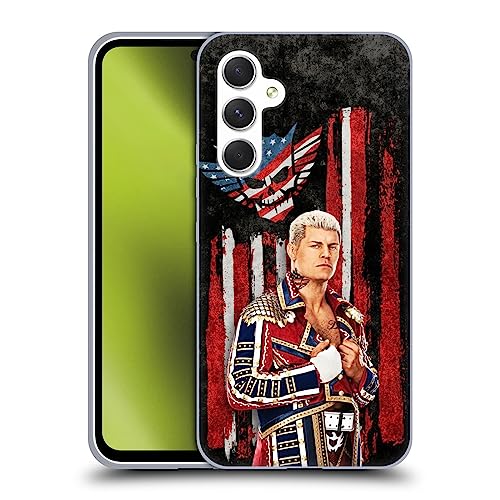 Head Case Designs Offizielle WWE Amerikanische Albtraumflagge Cody Rhodes Soft Gel Handyhülle Hülle kompatibel mit Samsung Galaxy A54 5G von Head Case Designs