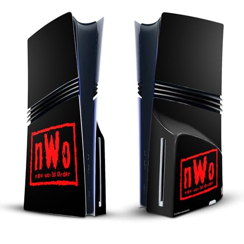 Head Case Designs Offizielle WWE Logo NWO Vinyl Haut Gaming Aufkleber Abziehbild Abdeckung kompatibel mit Sony Playstation 5 PS5 Pro Disc Edition Console Head Case Designs Offizielle WWE Logo NWO Vinyl Haut Gaming Aufkleber Abziehbild Abdeckung kompatibel mit Sony Playstation 5 PS5 Pro Disc Edition Console von Head Case Designs